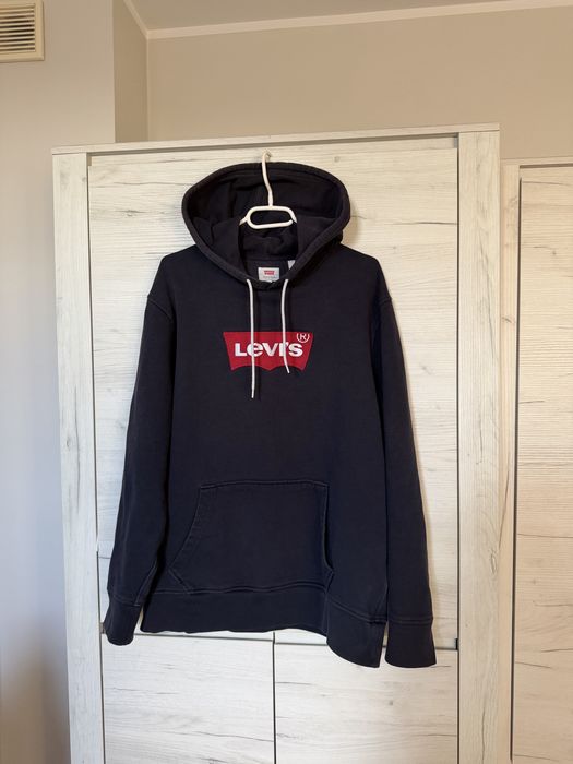 Granatowa bluza z kapturem męska XL Levis