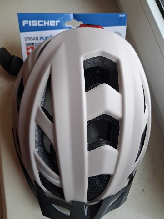 KASK rowerowy Fischer URBAN PLUS DALLAS z oświetleniem S/M 52-59 cm