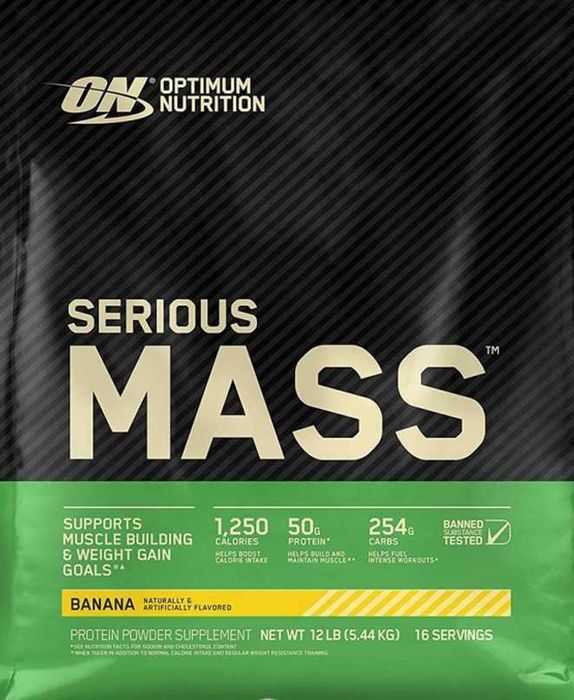 Гейнер / Optimum Nutrition Serious Mass / 5.45 kg