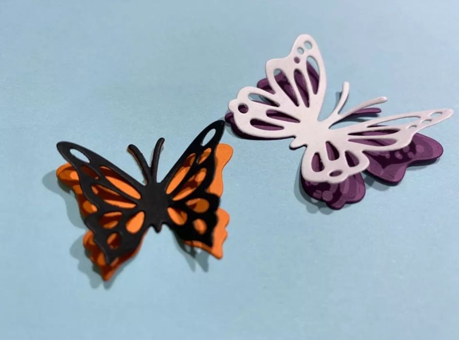 Motyl motyle wzornik wykrojnik scrapbooking zestaw big sizzix