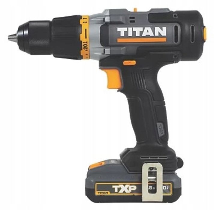 Titan TTI1257COM 18V 2 x 2.0Ah Li-Ion TXP Wiertarko-wkrętarka akumulatorowa
