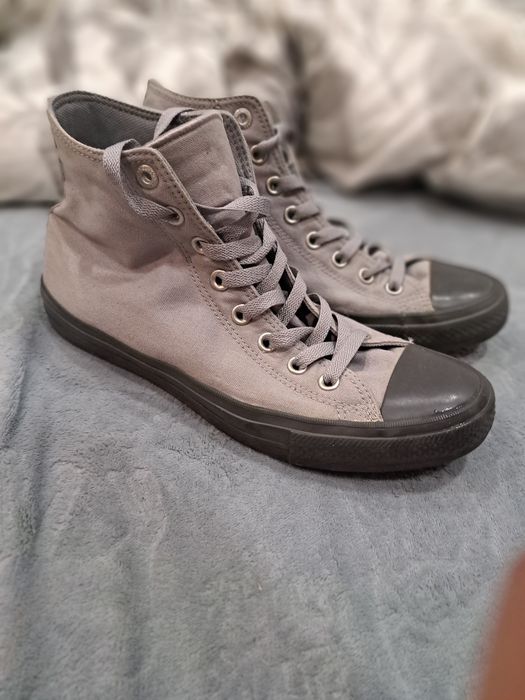 Szare wysokie trampki converse unisex 42,5 - 27,5cm