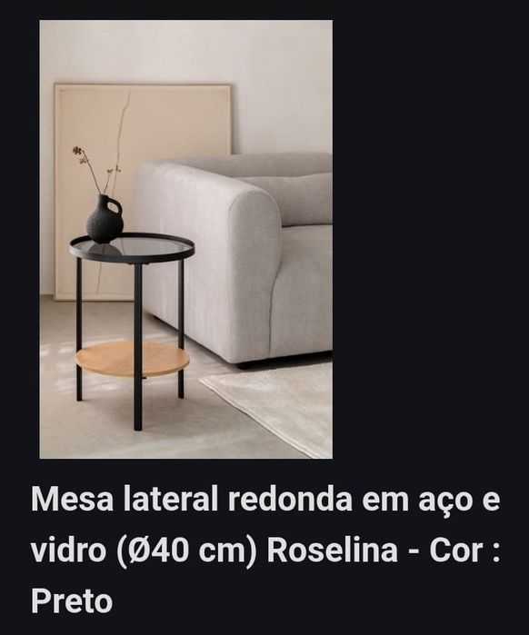 Mesa lateral redonda
