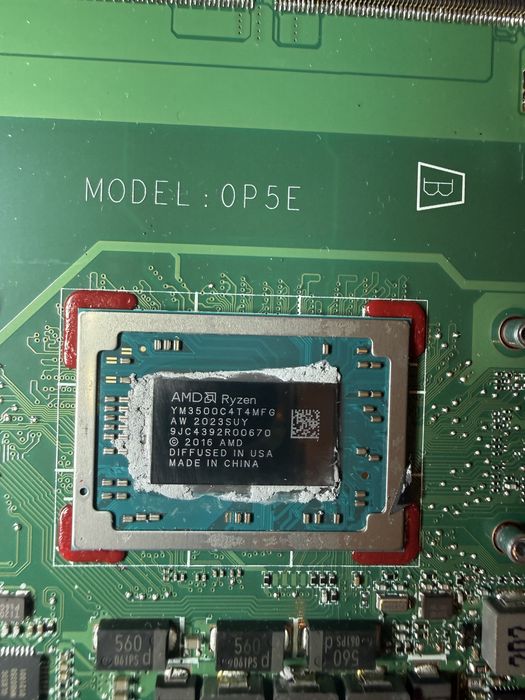 Uszkodzona płyta główna do laptopa hp model DA0P5EMB6E0 REV: E.