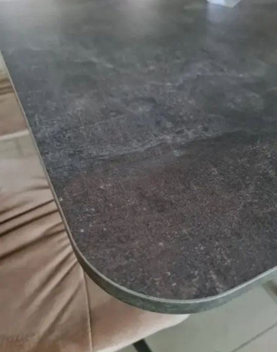 Обідній прямокутний стіл розкладний Dark A 120-160х80 см ательє темний