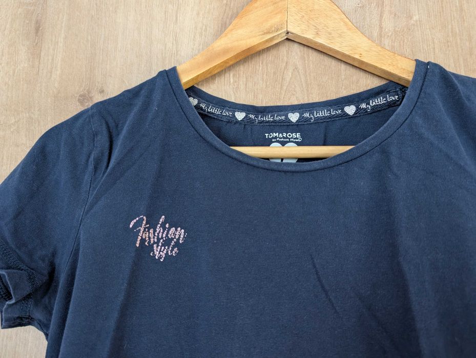 Ciążowy tshirt koszulka granat