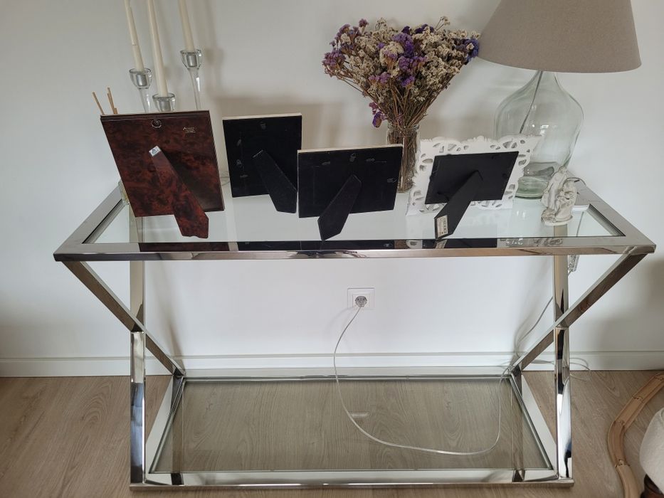 Consola/aparador de vidro