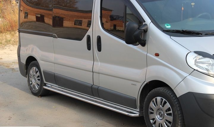 Пороги боковий захист підніжки площадки Renault Opel Vivaro 2001 -2025