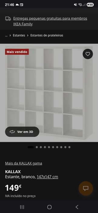Estante IKEA usada