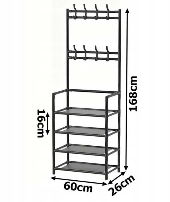Wieszak stojący regał 5 poziomów