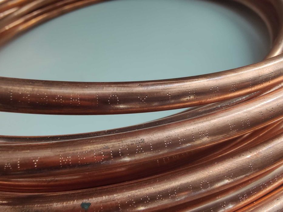 Rolo de cobre 8x10mm