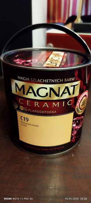 Farba Magnat Ceramic 2,5 litra C19 nowa. Pomarańczowy szafir.