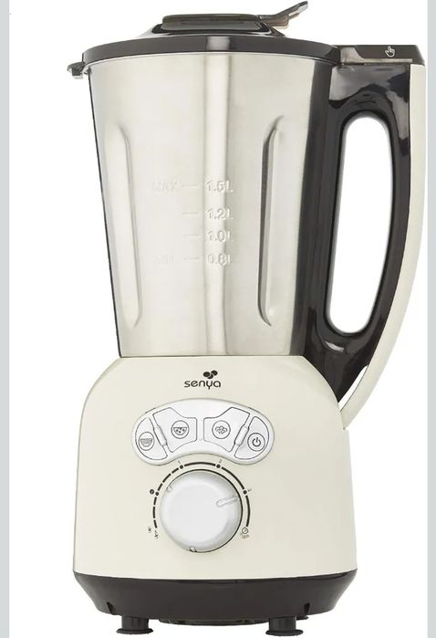 Senya Blender Podgrzewany ze stali nierdzewnej Cook & Ice V3, aksamitny/formowany mikser zupy, gotowanie na parze, Smoothies Lody, 1,5L, 1400W