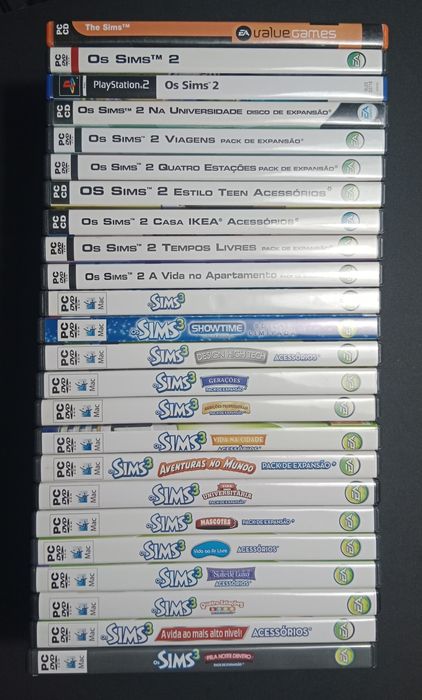 Jogos PC The Sims, the Sims 2, the Sims 3 e vários packs de expansão