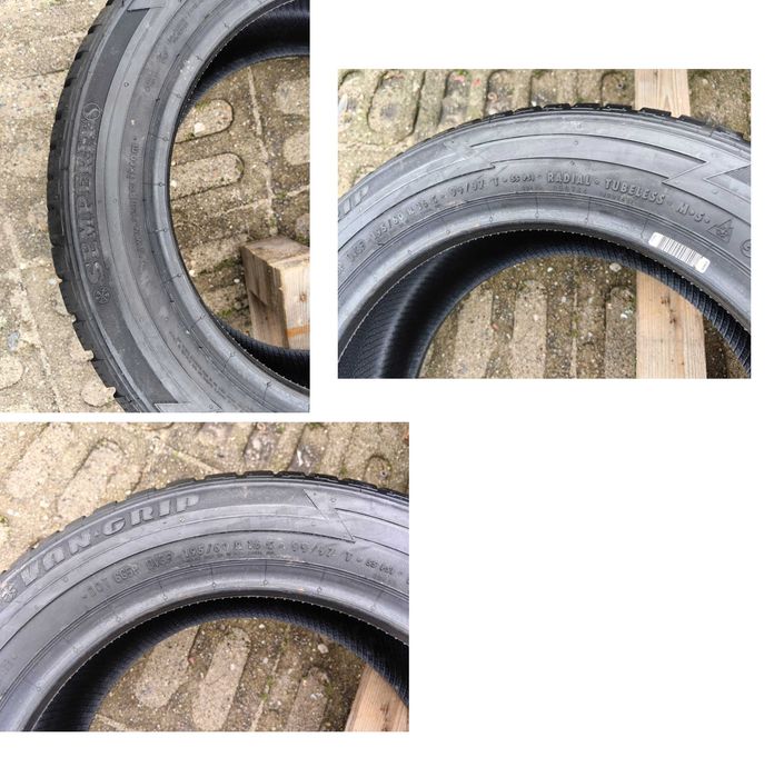 Komplet 4 sztuki nowki nówki 4× opony zimowe 195/60 R16 C 99/97T 16 16" Semperit VanGrip NOWE opona zimowa zima zimówka zimówki wysyłka odbiór 24h