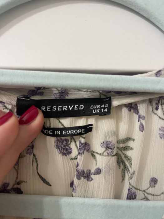 Bluzka boho Reserved rustykalna w kwiaty