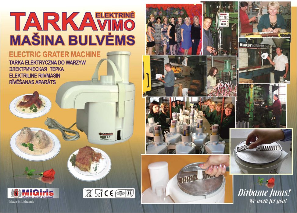 Litewska tarka maszynka do tarcia ziemniaków Ciorka