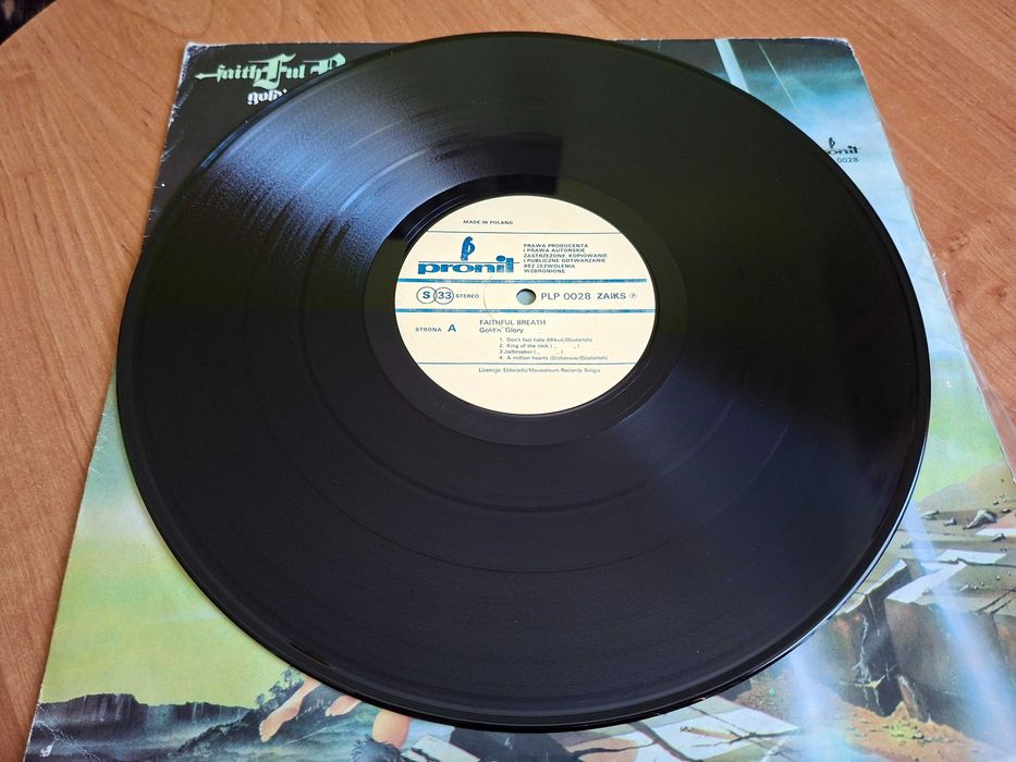 płyta winylowa Faithful Breath Golde'n'Glory hard rock stan VG+/EX-
