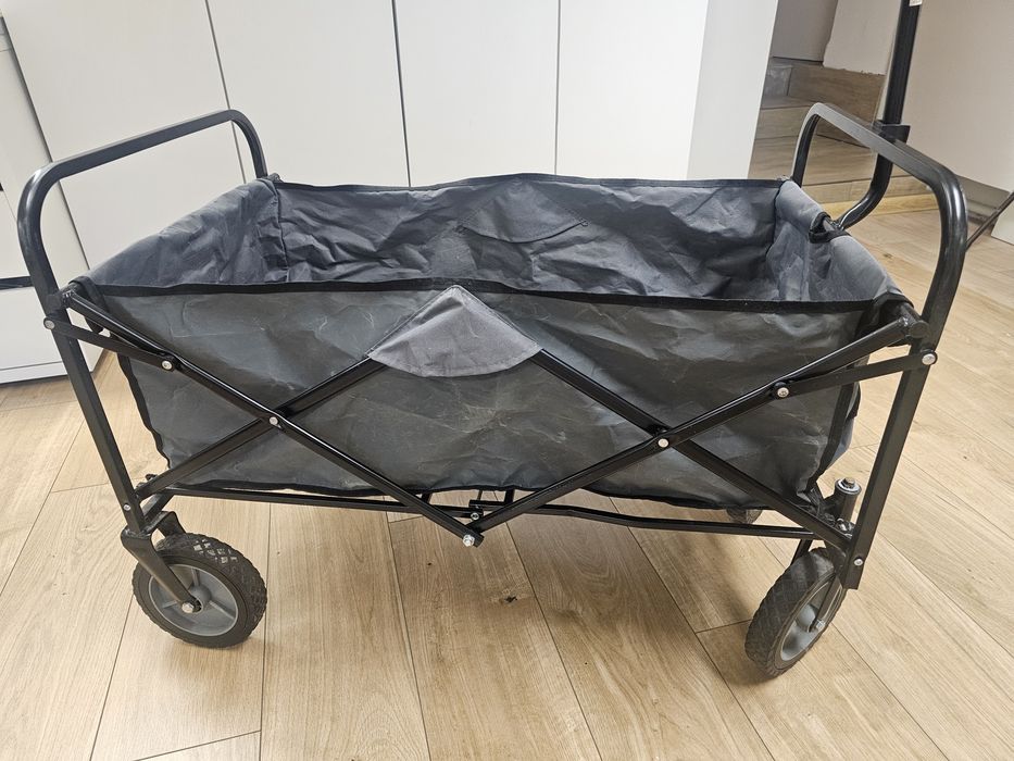 Wózek plażowy turystyczny kempingowy składany 100kg 80L