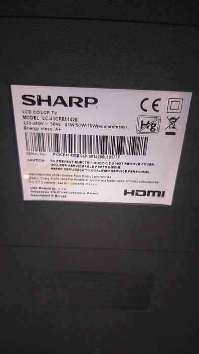 Телевізор Sharp LC-43CFE4142E