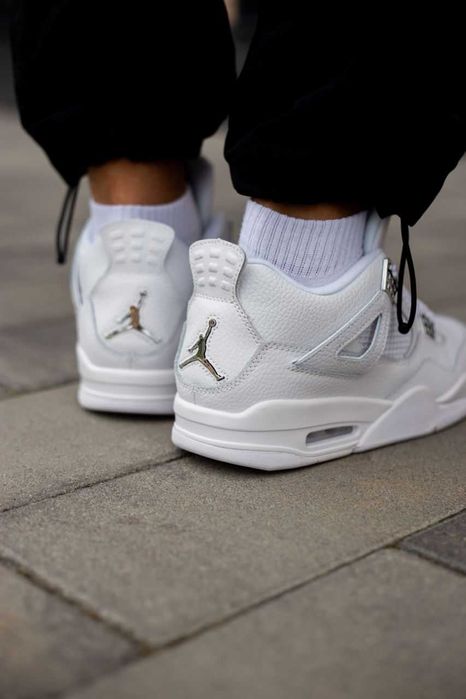Мужские кроссовки Nike Air Jordan Retro 4 "White" Размеры 40-46