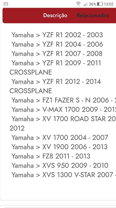 Retificador de corrente Yamaha