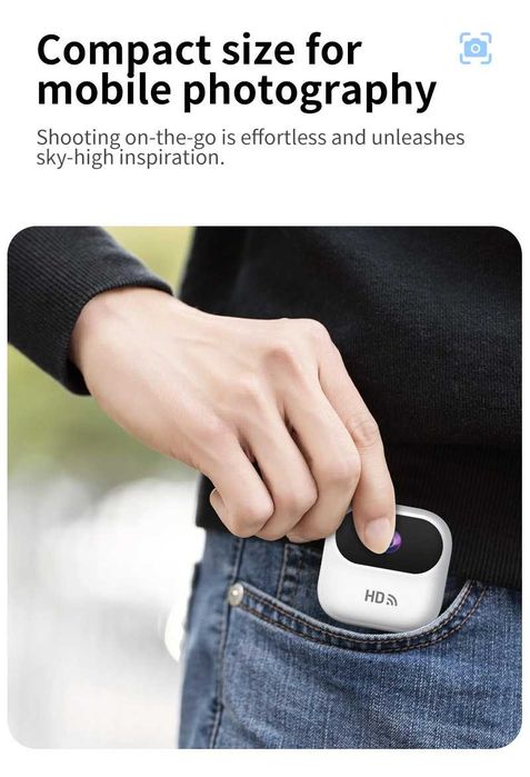 Câmera Mini HD Ourlife WiFi, Câmera de Segurança Inteligente