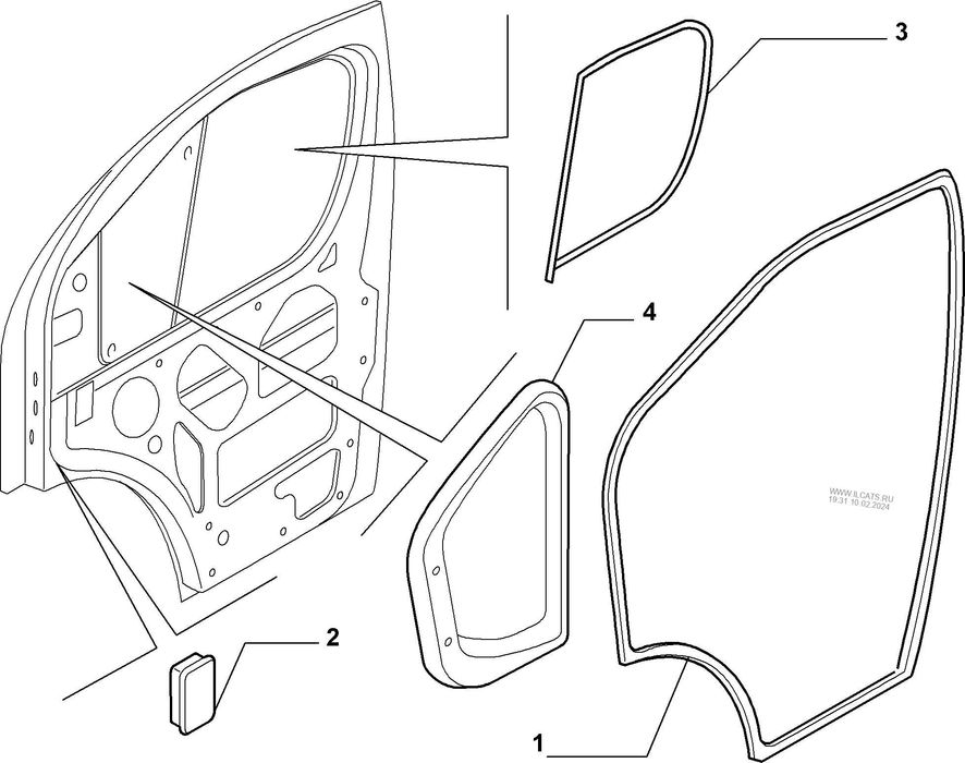 Molduras portas dianteiras Fiat Ducato Peugeot Boxer Citroen Jumper