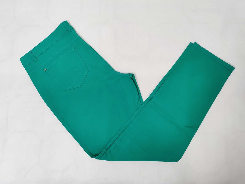 Spodnie damskie zielone letnie jeansy 7/8 LA REDOUTE 34 XS SP0169A