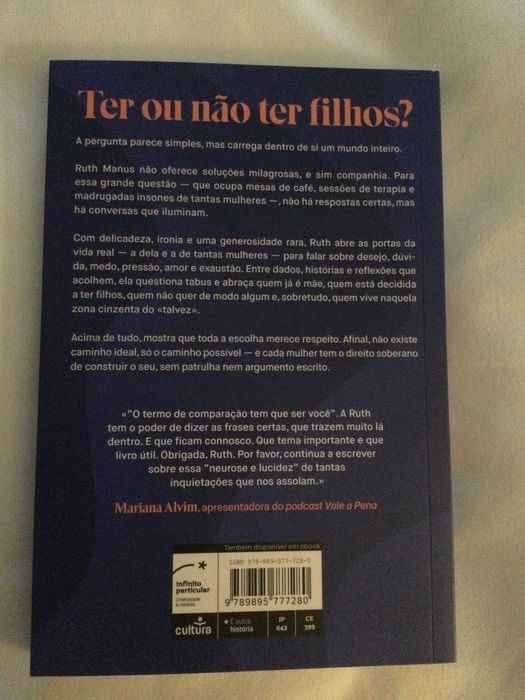 Ter ou não ter filhos? Ruth Manus