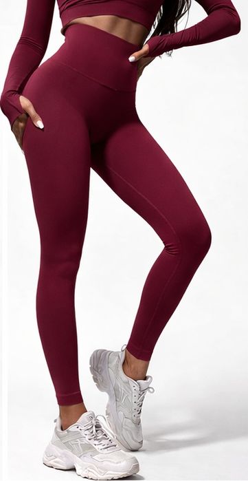 Червоні лосини PUSH-UP преміум якості