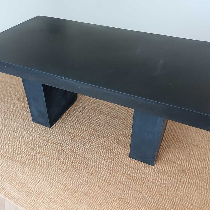 Mesa de Jantar Cinzenta Fibrocimento 90 x 200 cm