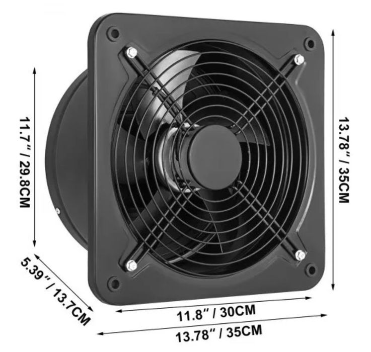 Ventilador Exaustor 300mm 12 polegadas