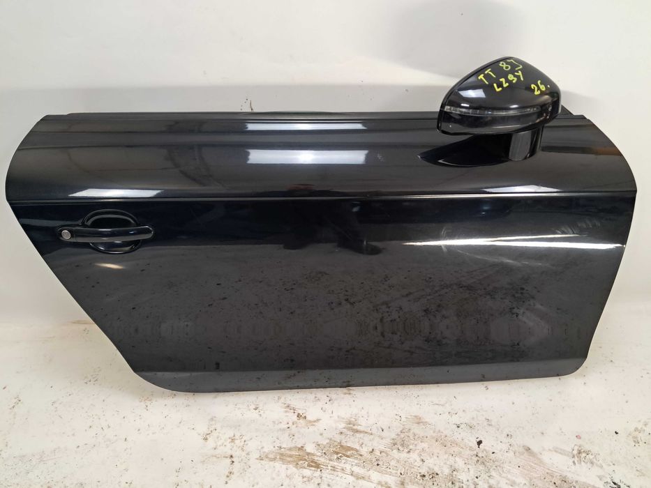 AUDI TT 8J LZ9Y drzwi prawy prawe szyba lusterko ORYGINAŁ