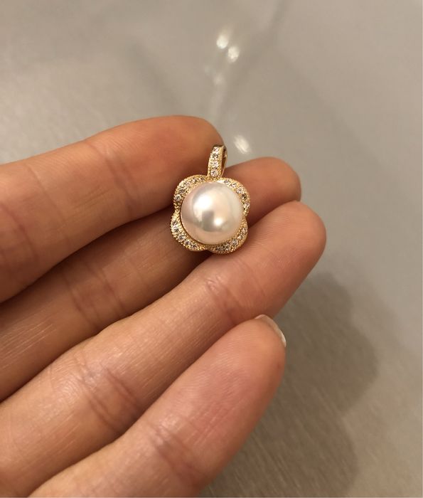 Підвіска кулон перлина біжутерія