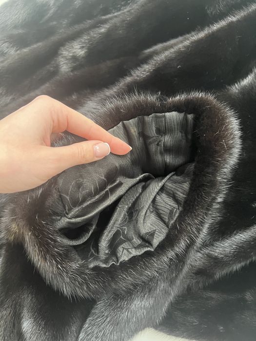 Норкова шуба манто великого розміру 48/52