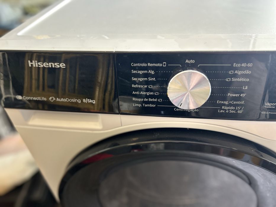 Maquina lavar e secar Hisense 8kg