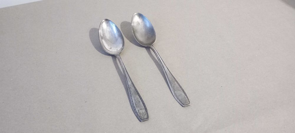 AEN 60 posrebrzane 2-łyżki 21cm