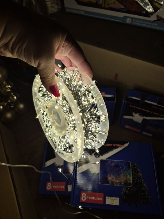 Гірлянда мішура, хвойна лапа 30 метрів на usb, на пульті