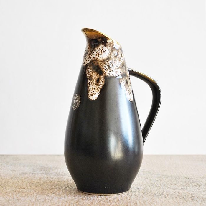 Conjunto de 5: Vaso, Jarra, Taças, Mid-century ceramics D&B Höhr, 1950