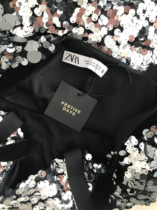 Vestido com etiqueta zara S