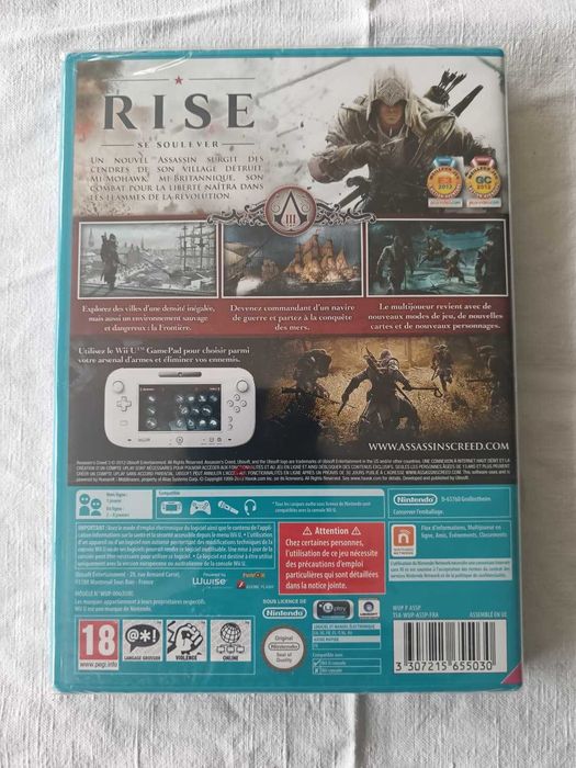 Assassin’s Creed III [Wii U, 2012, FR] Novo Selado Edição Colecionador