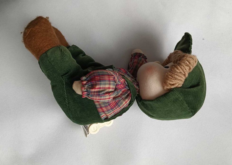 Lalka pozytywka chłopczyk stara zabawka Dolmax