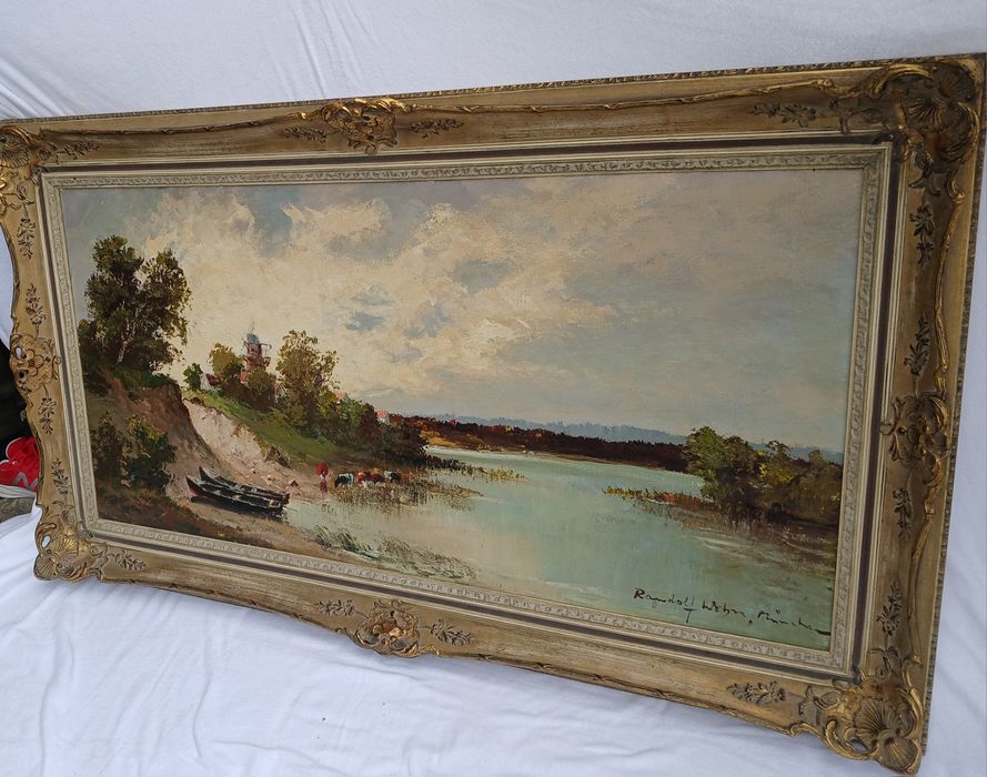 Obraz antyk lata 1900 Rudolf Wehn