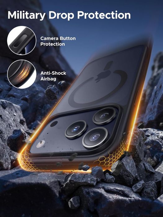 Чехол Ugreen iPhone 17 Pro Max MagSafe, 17 Pro MagSafe, противоударный