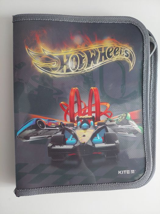 Папка для зошитів Kite Hot wheels на блискавці