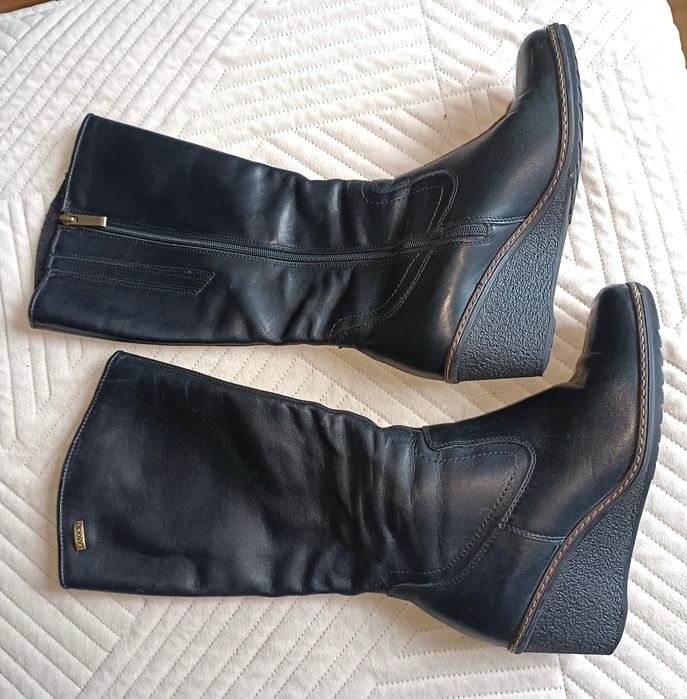 Kozaki ze skóry naturalnej