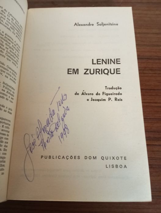 Alexandre Soljenitsin (Autor Prémio Nobel) - Lenine em Zurique