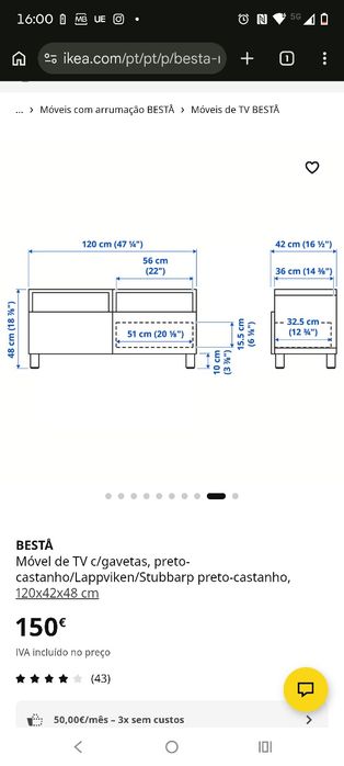 Móvel TV IKEA Besta