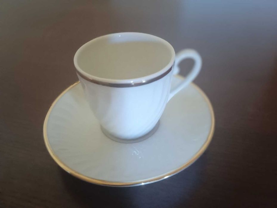 Chávena Café e Pires  - Branco Ouro da Vista Alegre